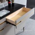 Mobile buffet moderno credenza in legno tavolo buffet minimalista per soggiorno